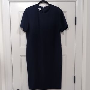Chic Navy Blue Midi Dress
